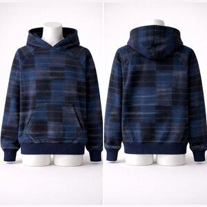 Samuel Zelig Patchwork Hoodie Navy Multi Men’s XL NWOT